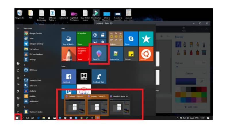 كيفية فتح تطبيقات مختلفة من قائمة بدء Windows 10