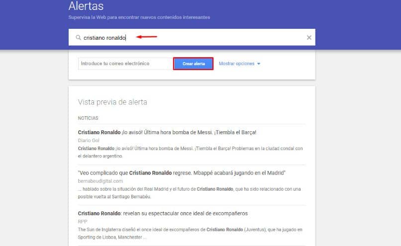 كيفية تنشيط أو إنشاء تنبيه في Google Alerts Spanish - خطوة بخطوة