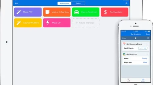 Workflow، تطبيق لأتمتة الإجراءات على iPhone وiPad