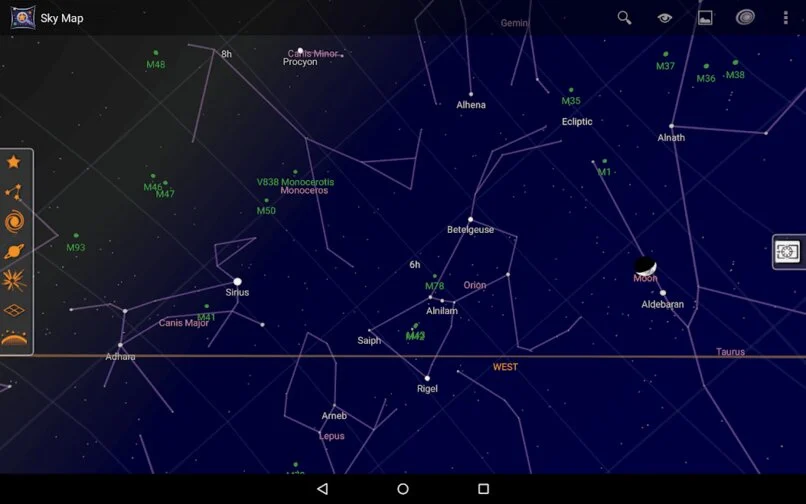 كيفية رؤية النجوم باستخدام تطبيق Google Sky Map