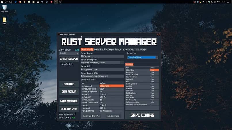 كيفية إنشاء خادم خاص بك في Rust - Rust Server Manager